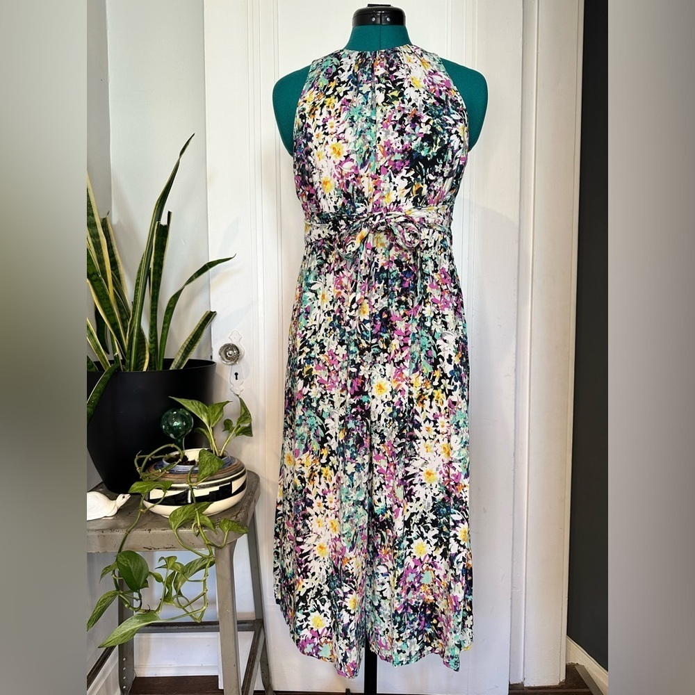 Anthropologie Plenty by Tracy Reese Selena Floral Wide Leg Crop Jumpsuit small